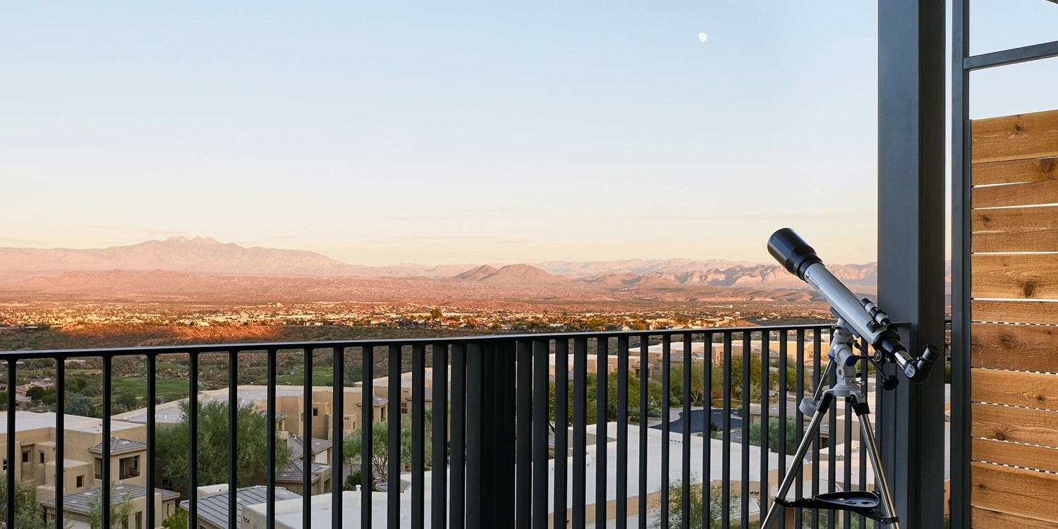 All rooms here are large and feature high ceilings and private balconies