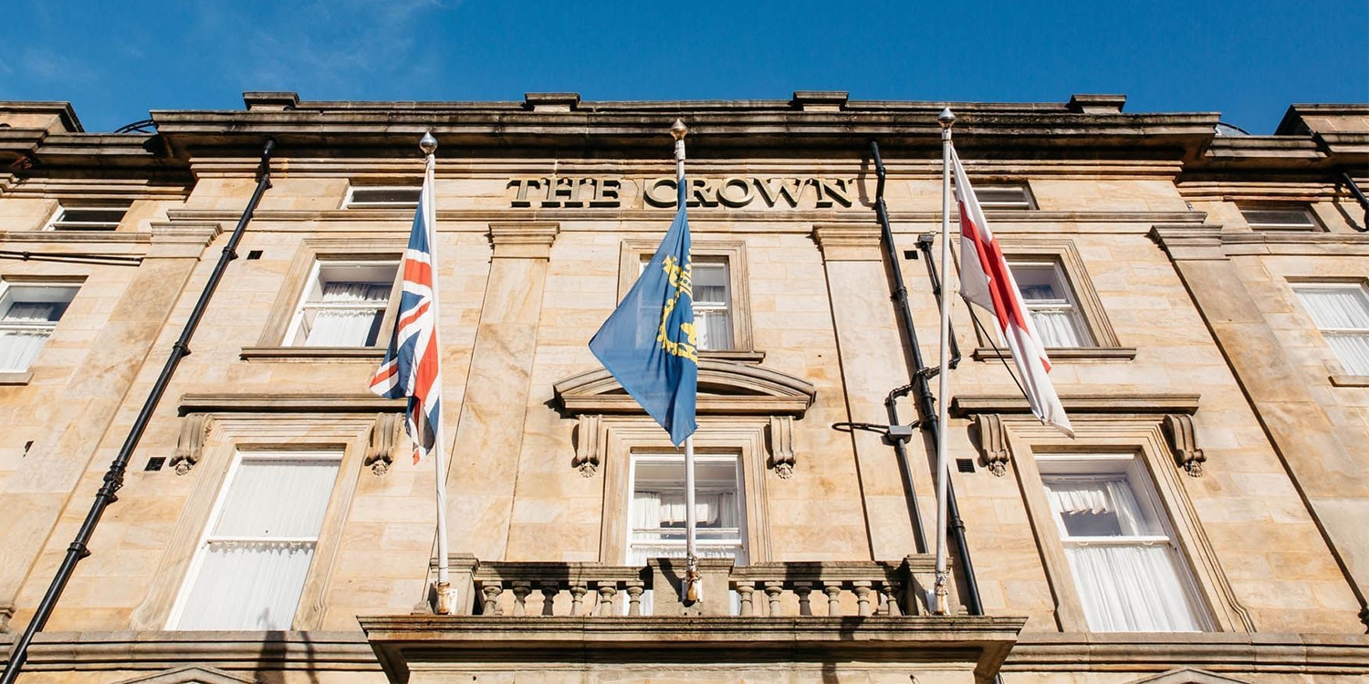 The Crown Hotel dates from the 18th century and is one of the oldest in Harrogate