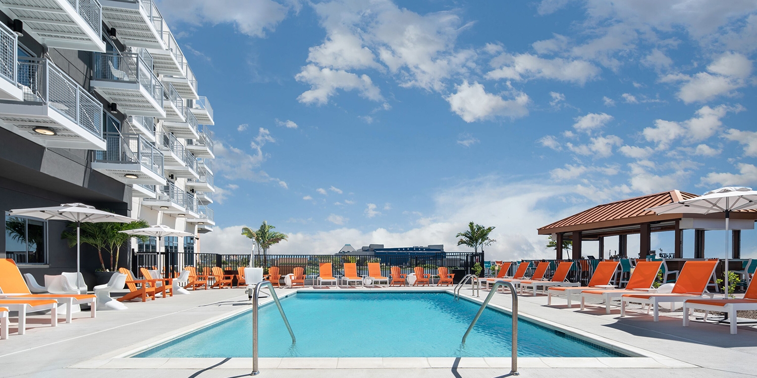 Make a splash at either the indoor or outdoor pool