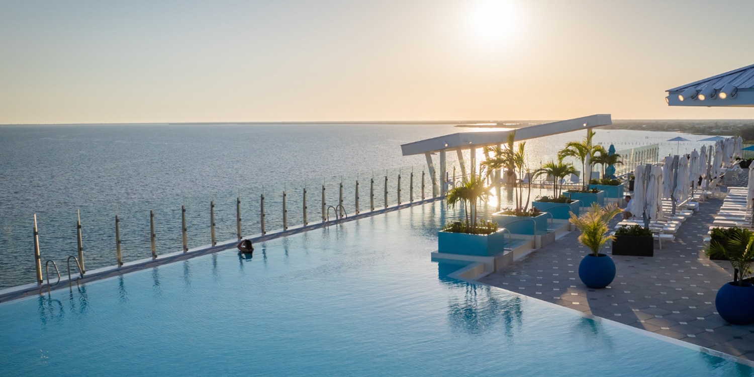 Sunseeker features two pools, each with panoramic vistas