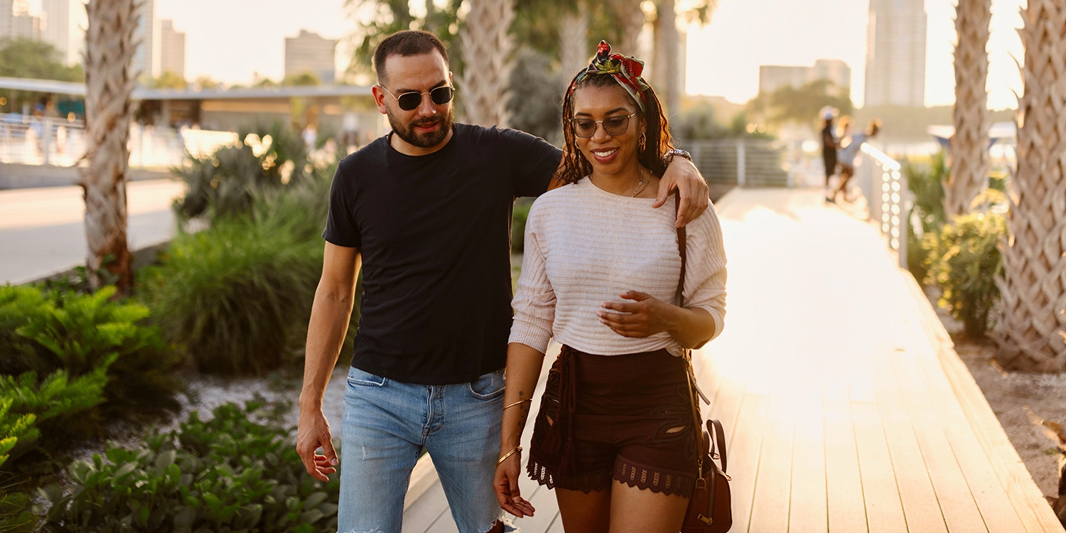 Enjoy sunset strolls along the promenade overlooking Charlotte Harbor