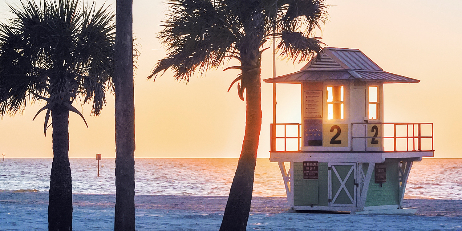 Located in Sand Key, a quieter beach town next to Clearwater Beach