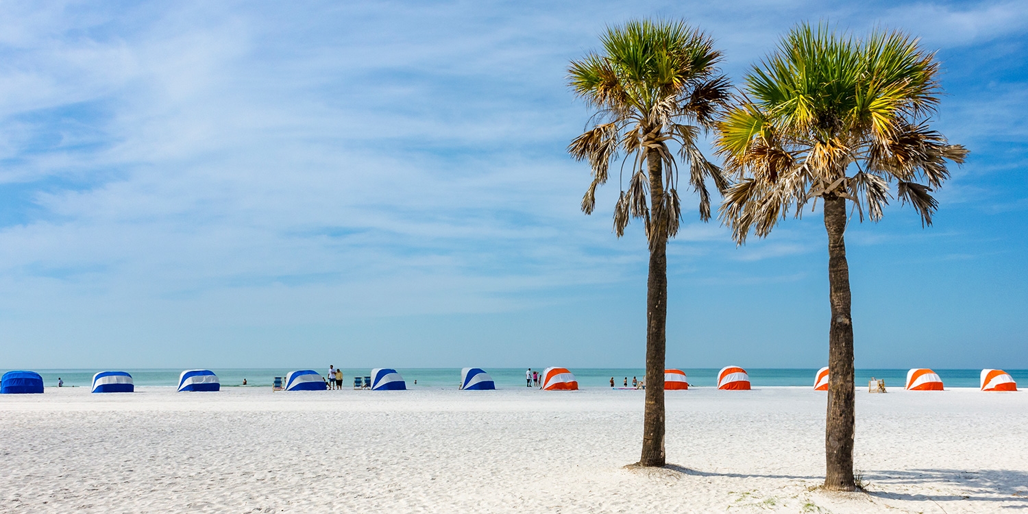 At Clearwater Beach Sheraton Resort, relax on 13 acres of private beach