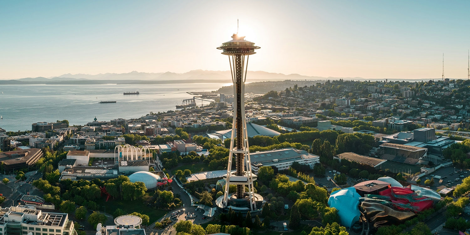 The Space Needle is less than a 10-minute walk from the hotel
