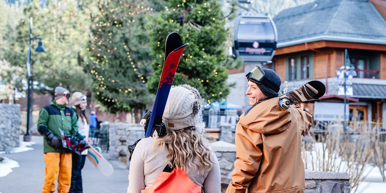 Lake Tahoe transforms into a winter wonderland during the holiday season