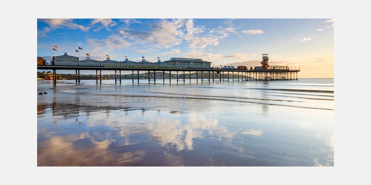 Paignton Pier and the beach are opposite the hotel