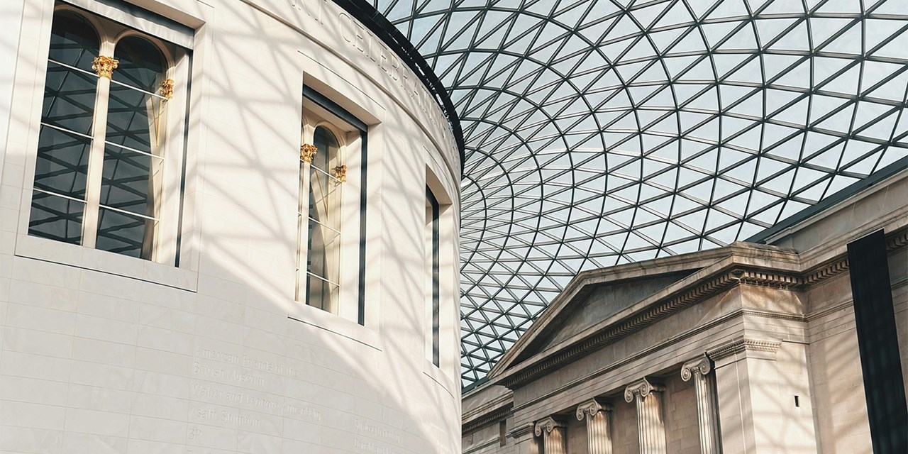 The British Museum's iconic Great Court, the largest covered square in Europe
