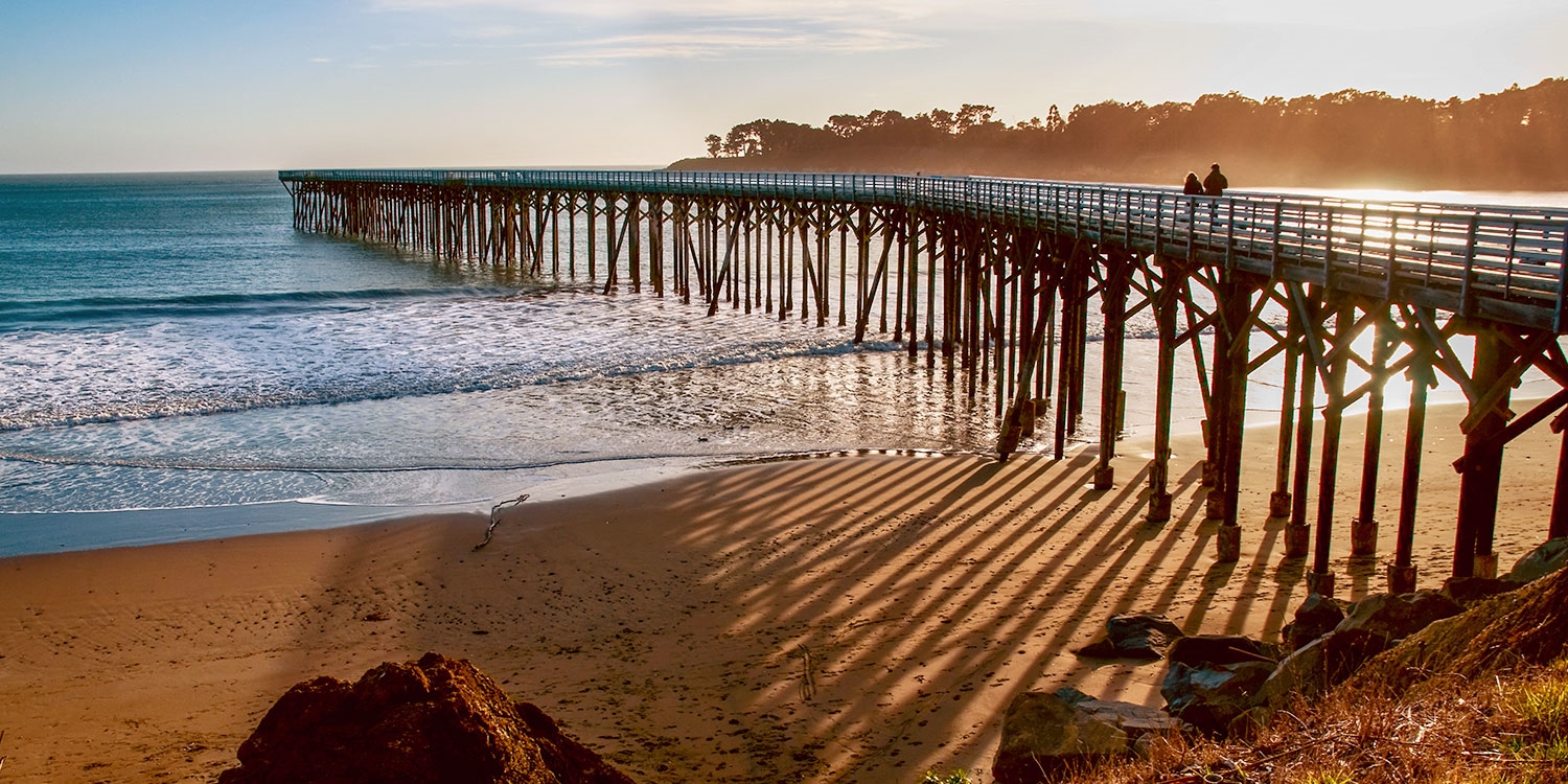 Watch the sunset from San Simeon Pier (about a 6-minute drive from the hotel)