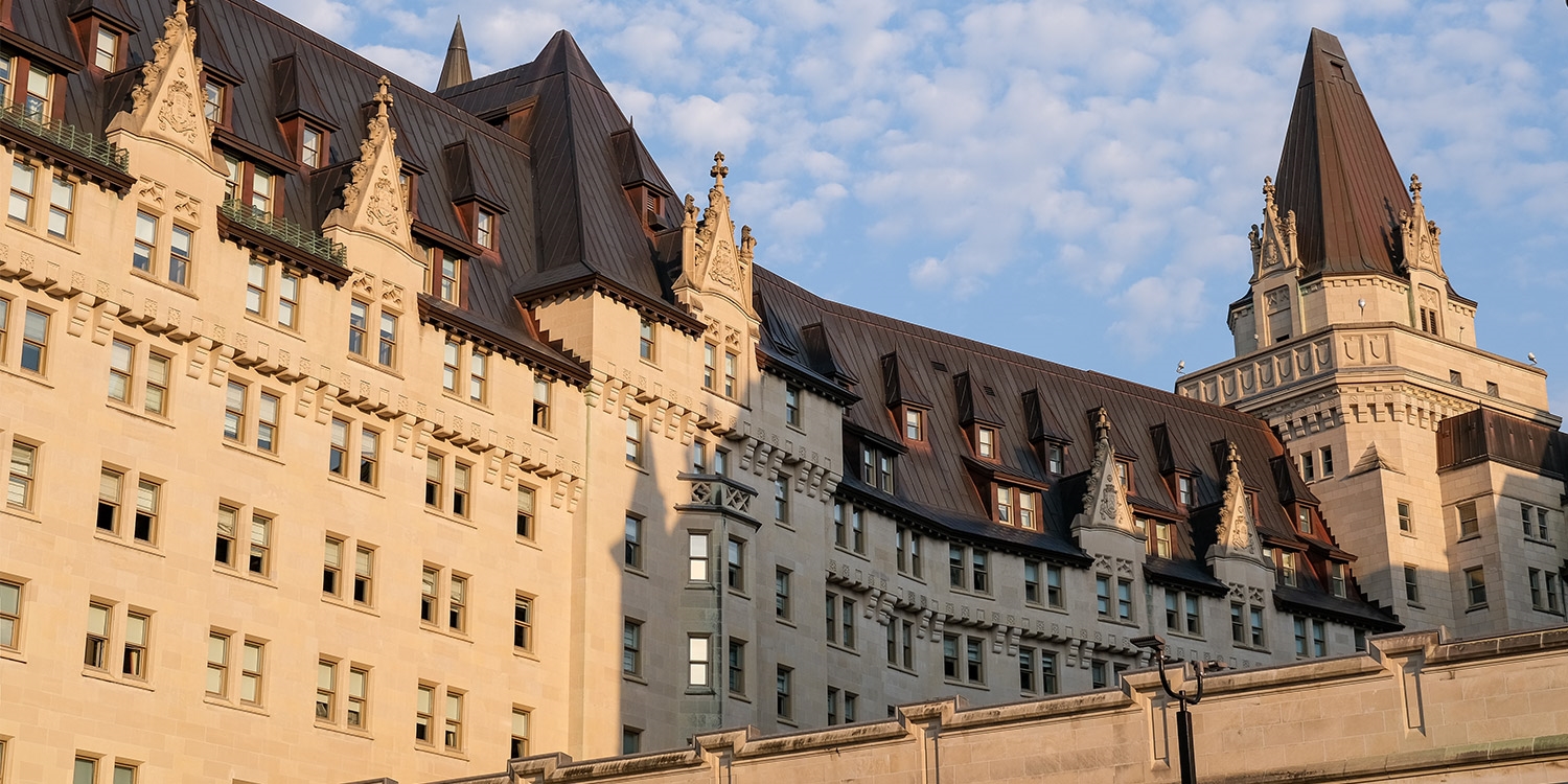 Enjoy a stay at the iconic Fairmont Château Laurier