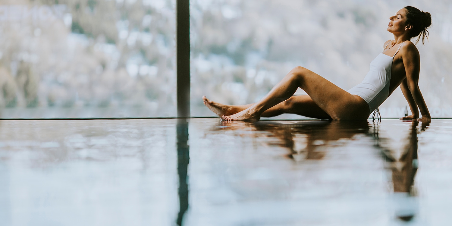 Relax in the saltwater pool or hot tub