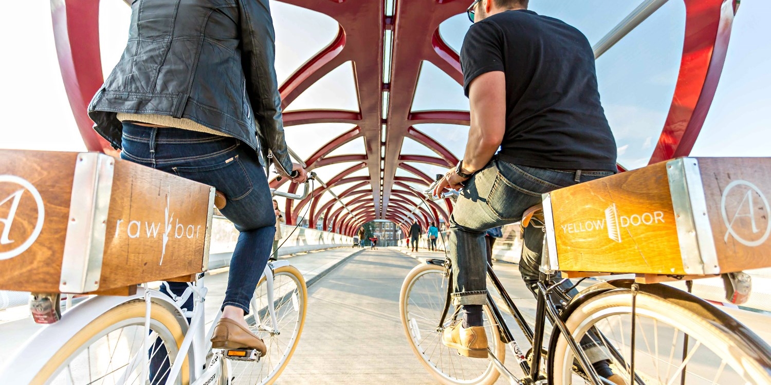 Explore the city in style with the hotel's complimentary bike program