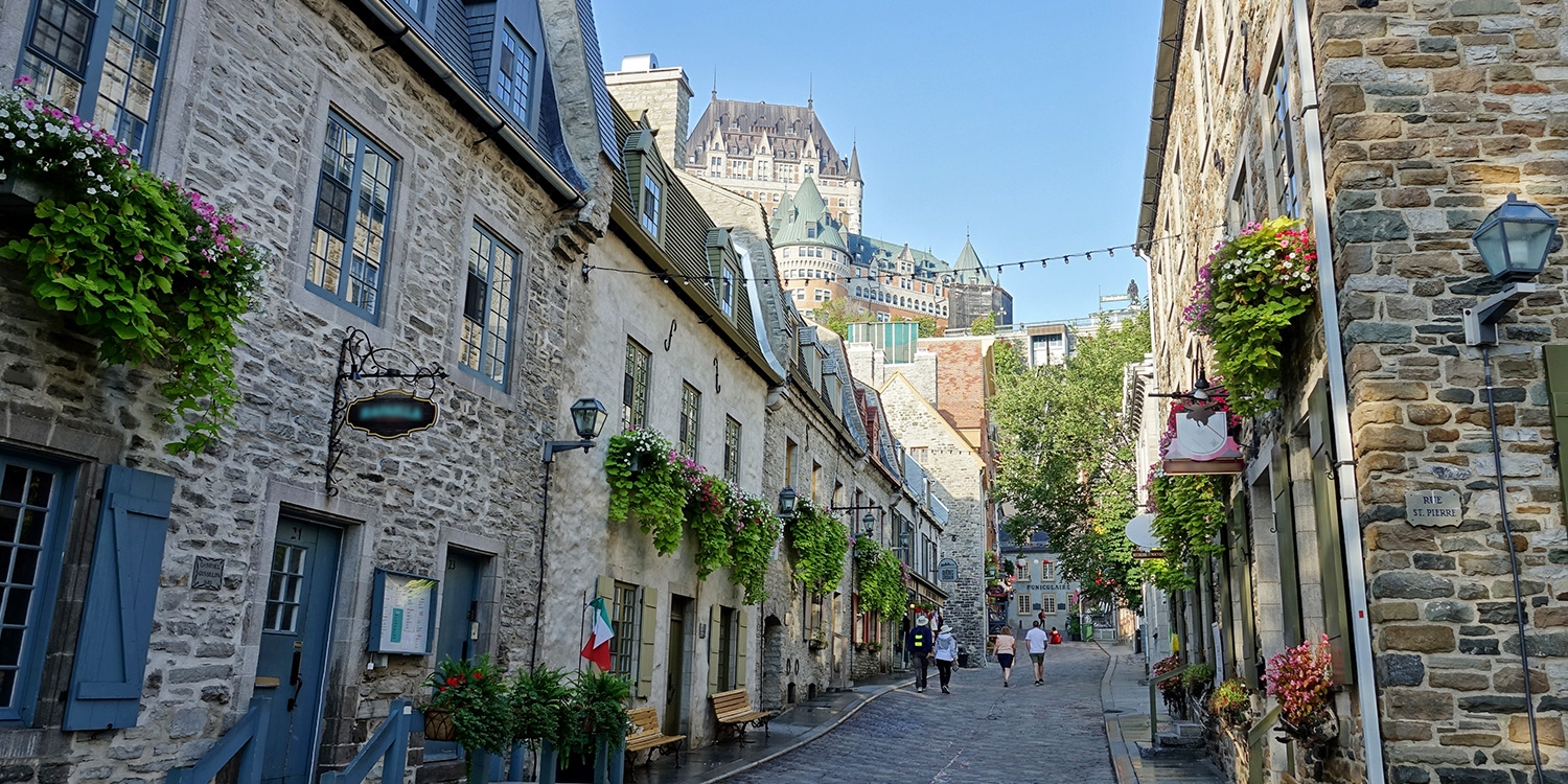Wander the cobblestoned streets of Old Quebec