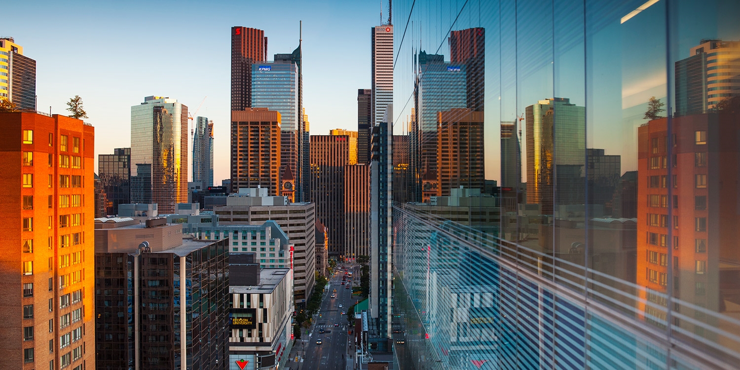 The Financial District and Commerce Court are just a few steps away