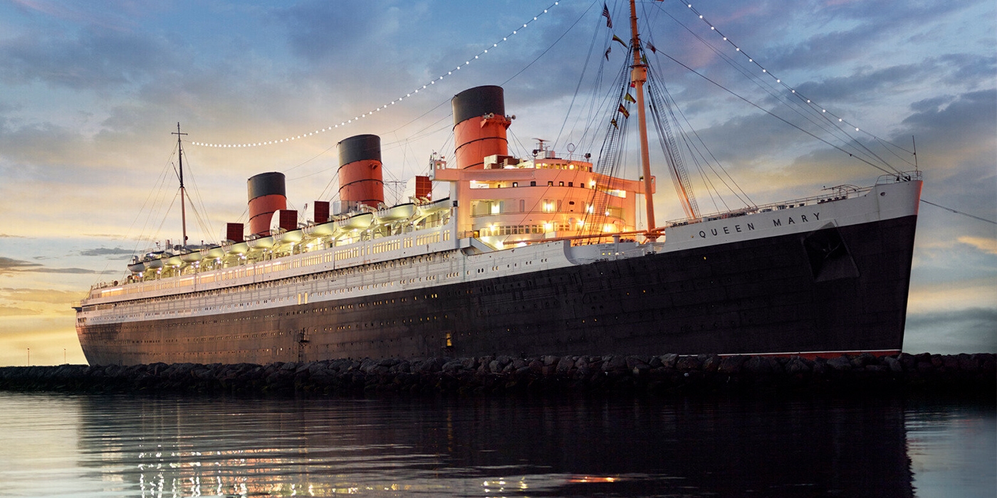 The Queen Mary has been permanently docked in Long Beach since 1967