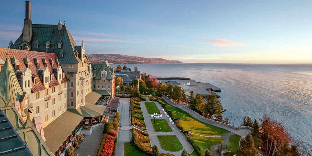 Marvel the panoramic views of the St. Lawrence River this fall