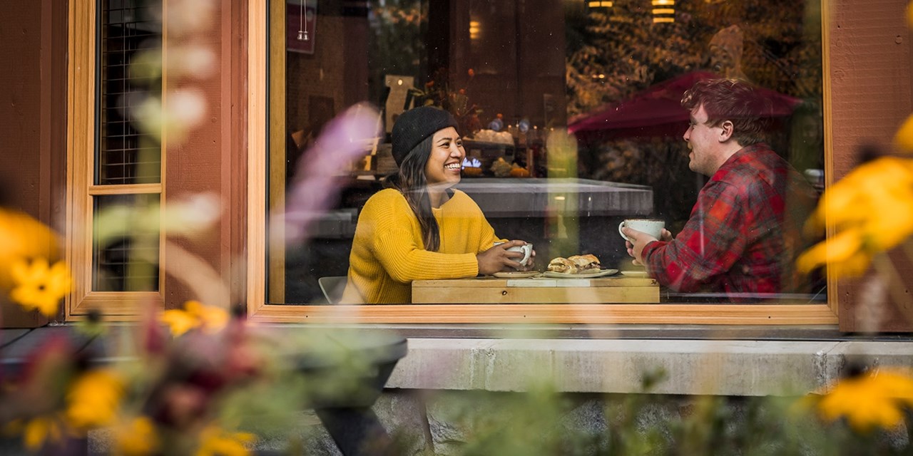 Various dining options are available around the village