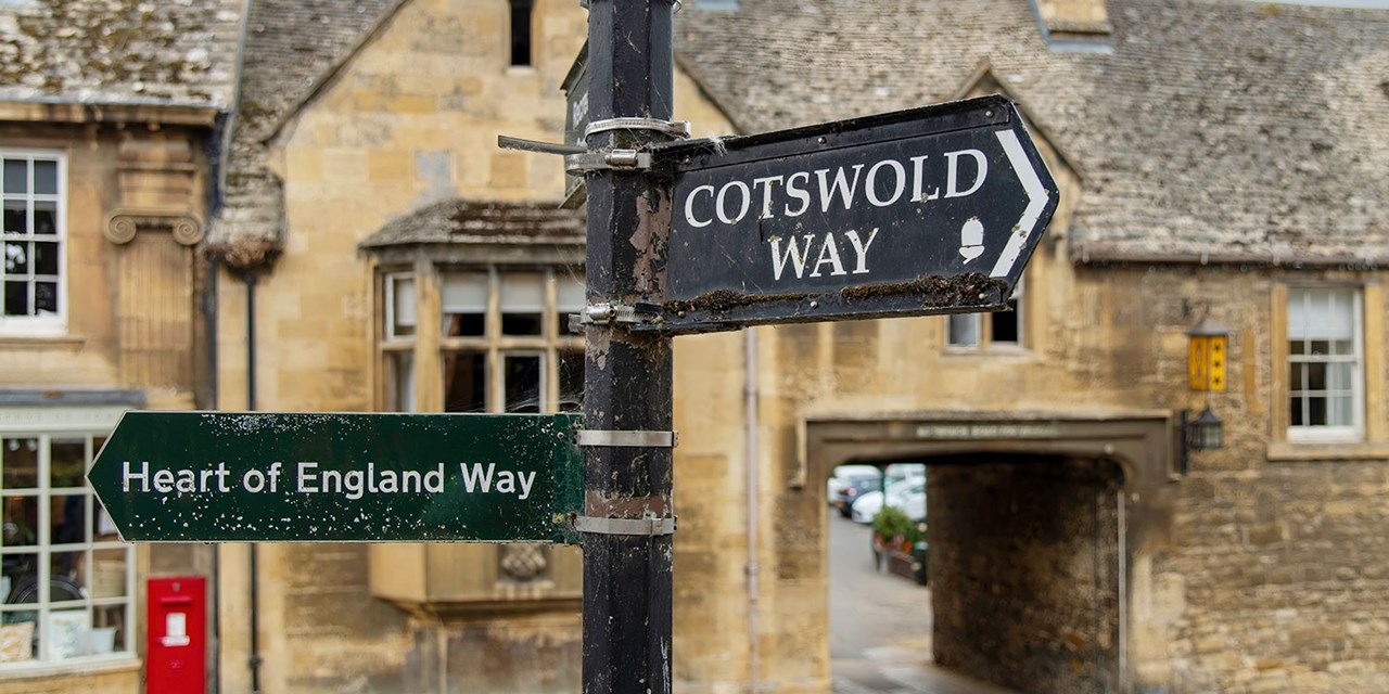 The starting point of the iconic Cotswold Way is right next to the hotel