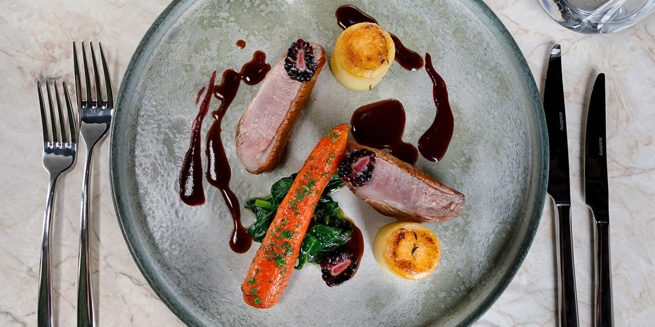 Dine at the restaurant with your food-and-beverage allowance