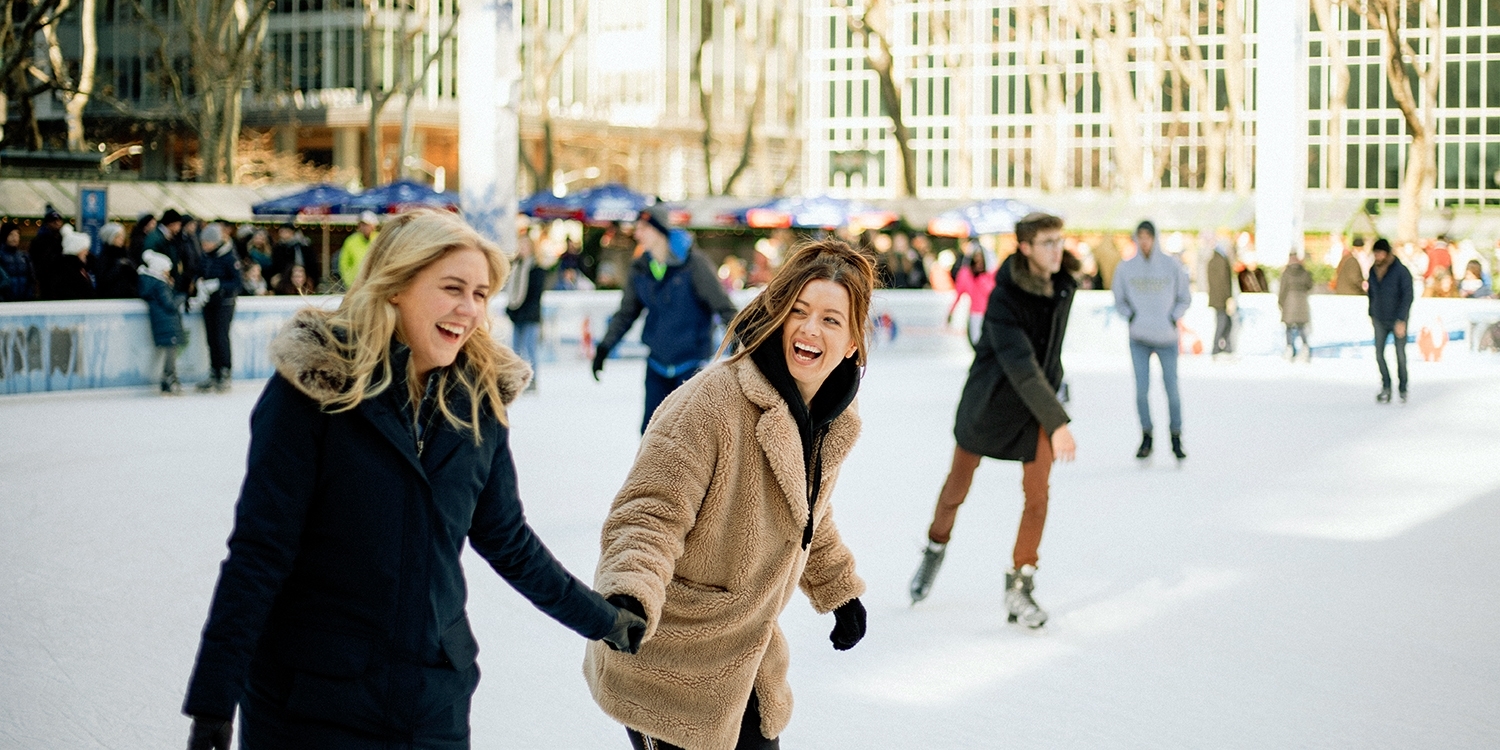 Check out the ice-skating rinks at Bryant Park and Rockefeller Center
