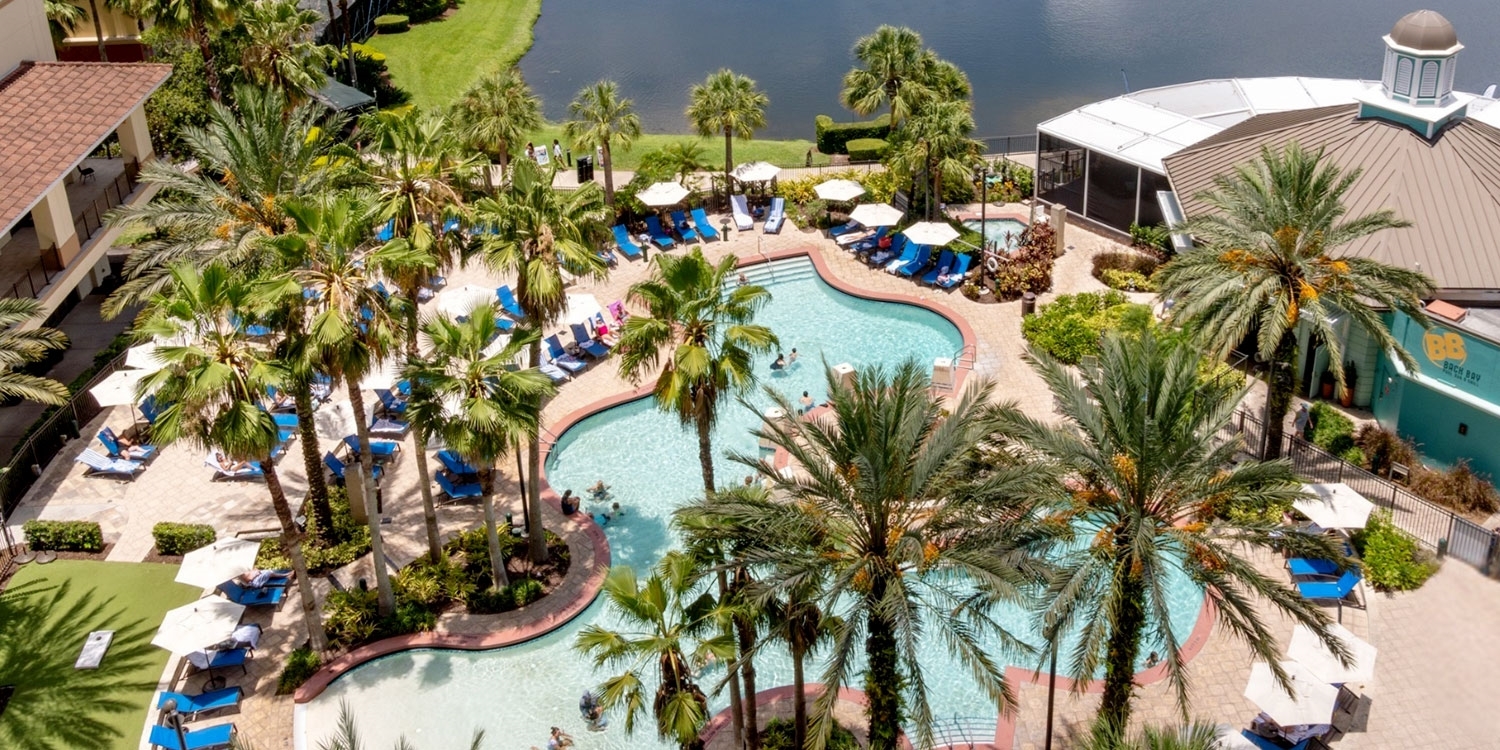 Float the day away in one of 5 pools and 2 lazy rivers