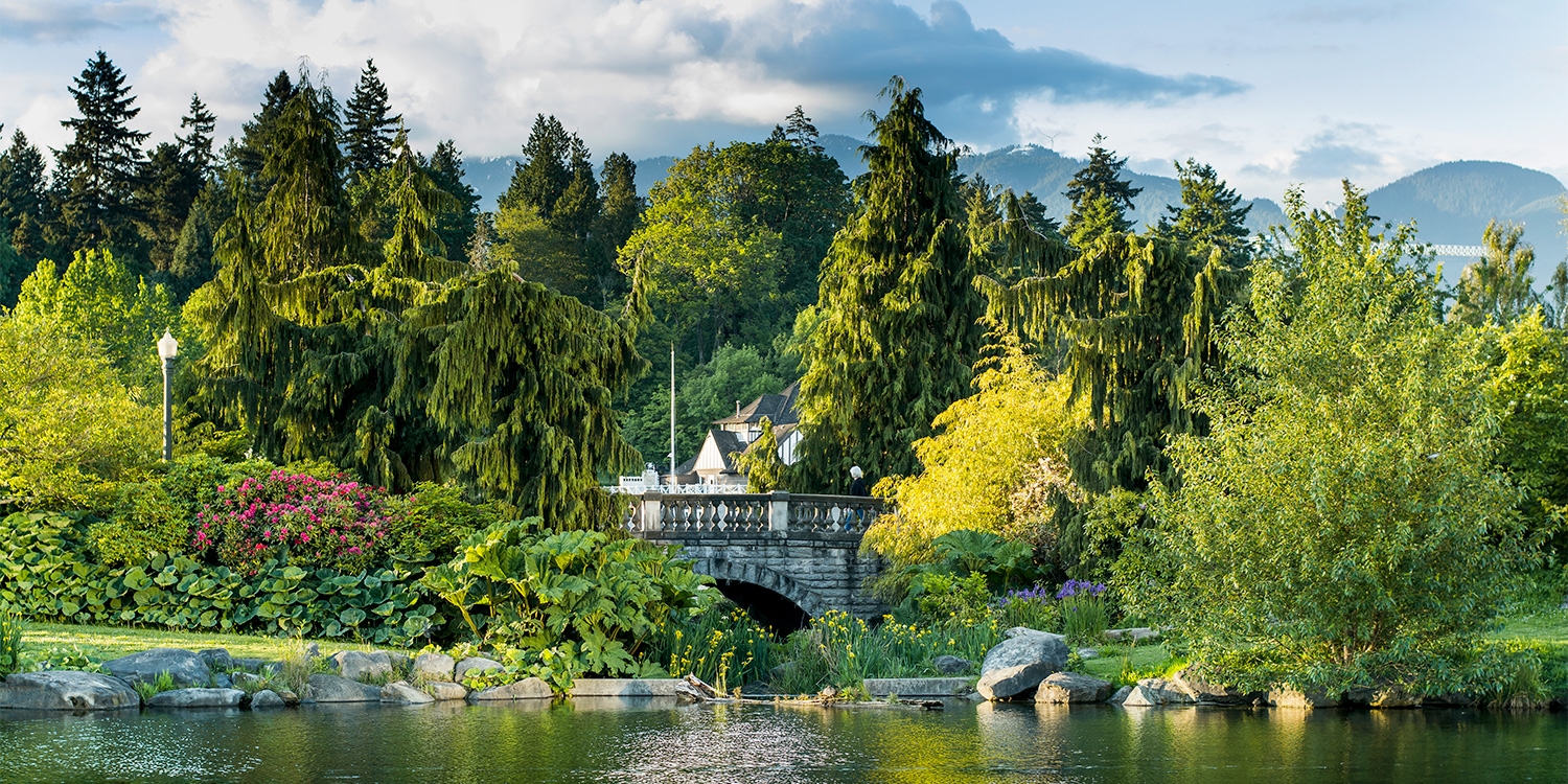 Stanley Park is less than a 10-minute walk from the hotel