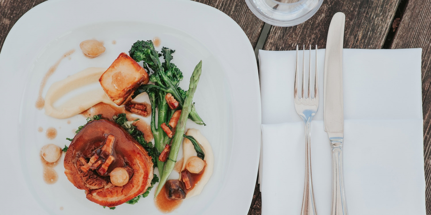 The restaurant offers seasonal menus