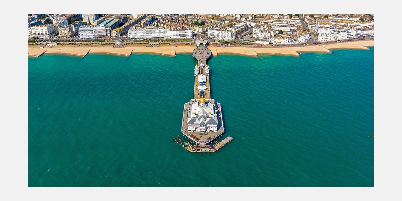 Stroll the pebbled shores to reach Eastbourne Pier in under 10 minutes