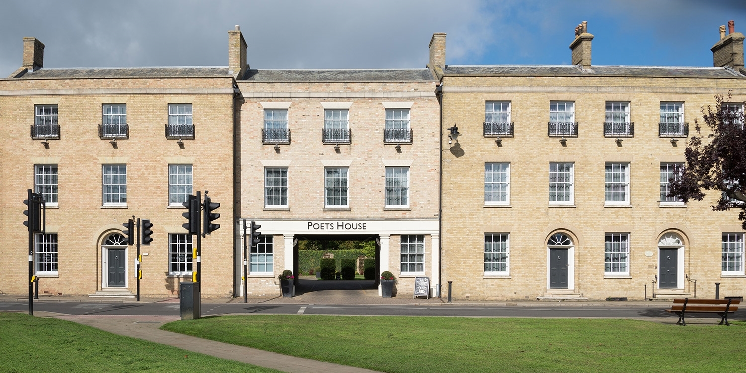 The property comprises three elegant townhouses