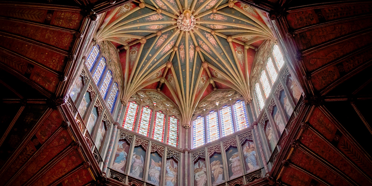 Ely Cathedral is a few minutes' walk from the Poets House. Its famed for its magnificent octagonal lantern