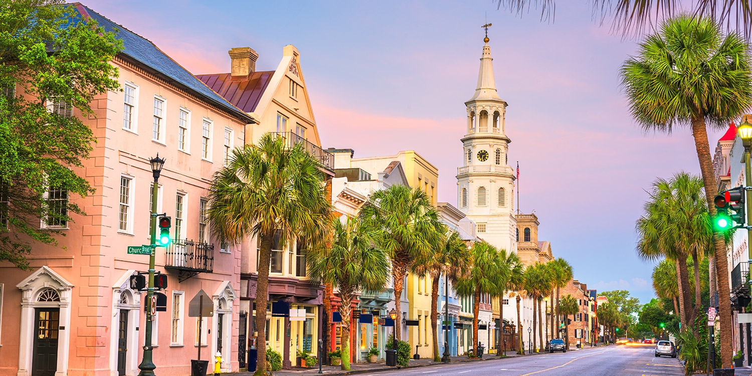 Downtown Charleston is very walkable with plenty of sights to see