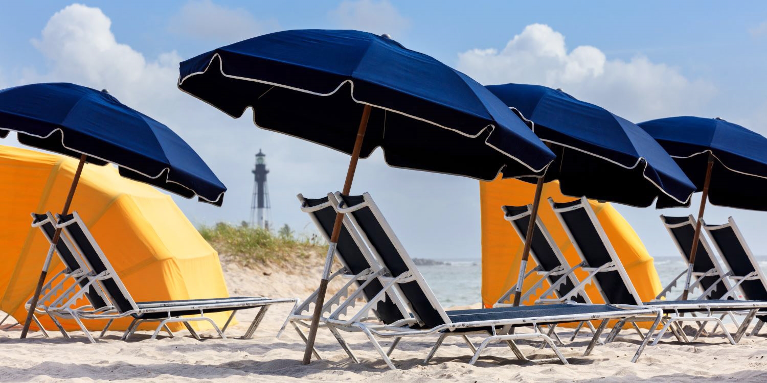 The resort offers beach loungers, umbrellas and plenty of ocean views