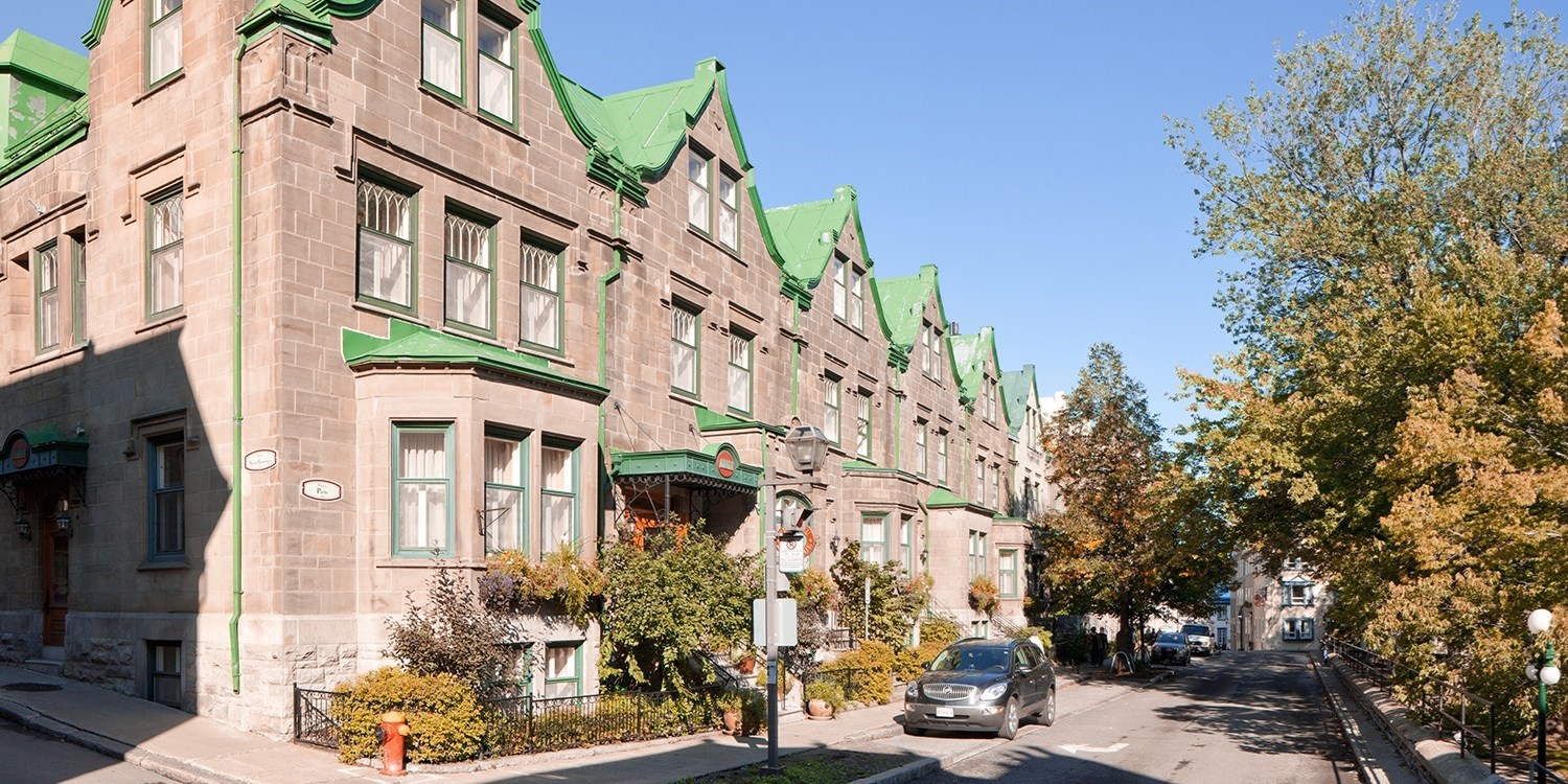 The property was first built as private townhouses overlooking the St. Lawrence River